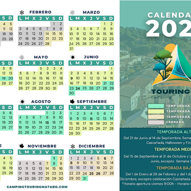 2025 Season Calendar