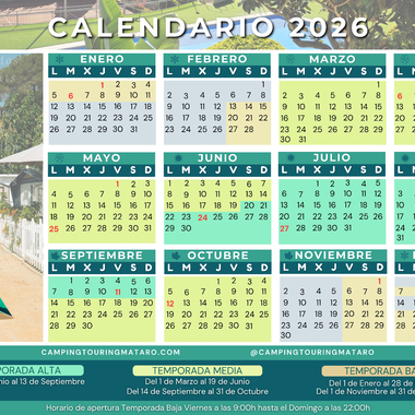 Calendari Temporada 2026