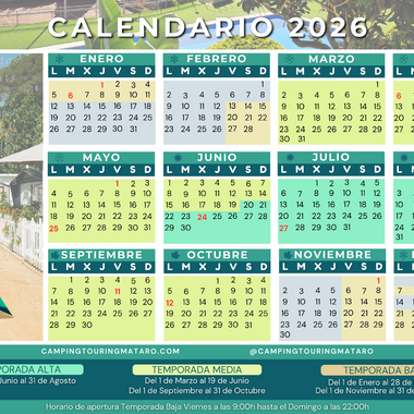 Calendari Temporada 2026