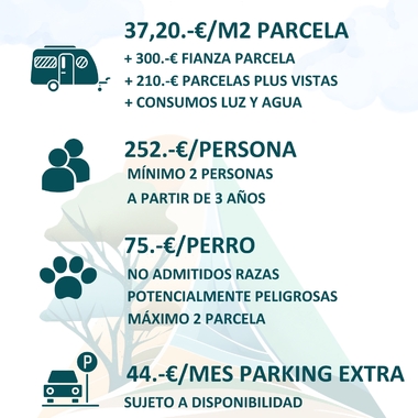 tarifes càmping 2026