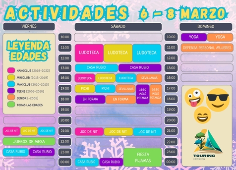 Animación del 6 al 8 de Marzo