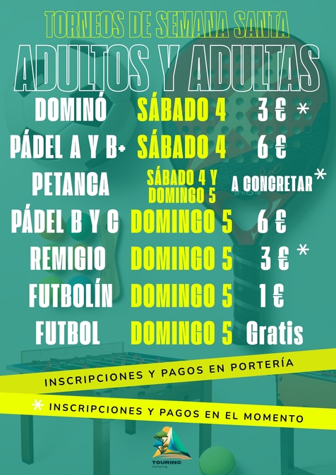 Torneigs de Setmana Santa Adults