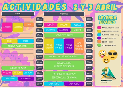 Entertainment April 2nd and 3rd