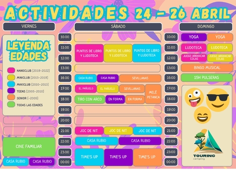 Animación del 24 y 26 de abril