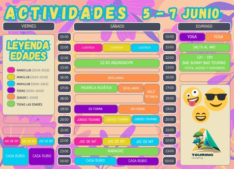 Animación del 5 al 7 de junio