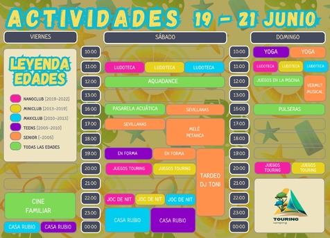 Animació del 19 al 21 de juny