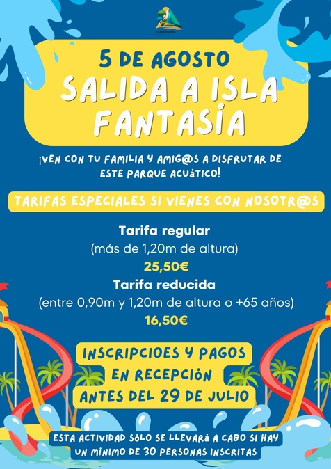 SORTIDA A ILLA FANTASIA
