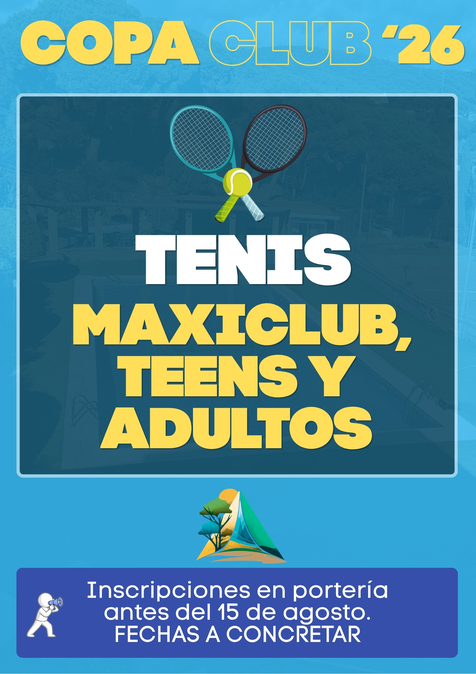 COPA CLUB '26: TENNIS MAXICLUB, TEENS I PERSONES ADULTES