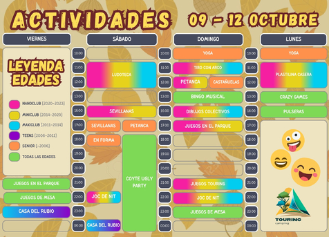 Animació del 9 a l'11 d'octubre