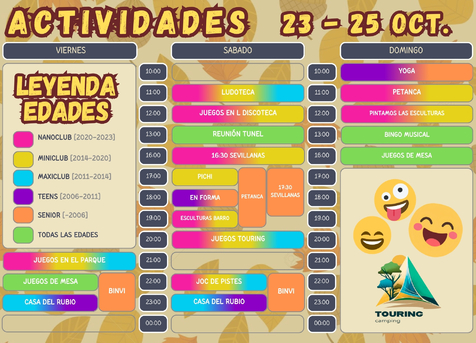 Animación del 23 al 25 de octubre